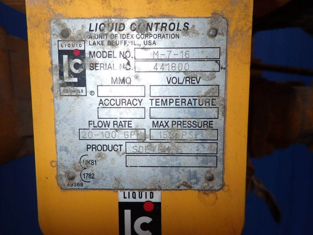 Liquid Controls 150 Psi Metering Pump - M-7-16