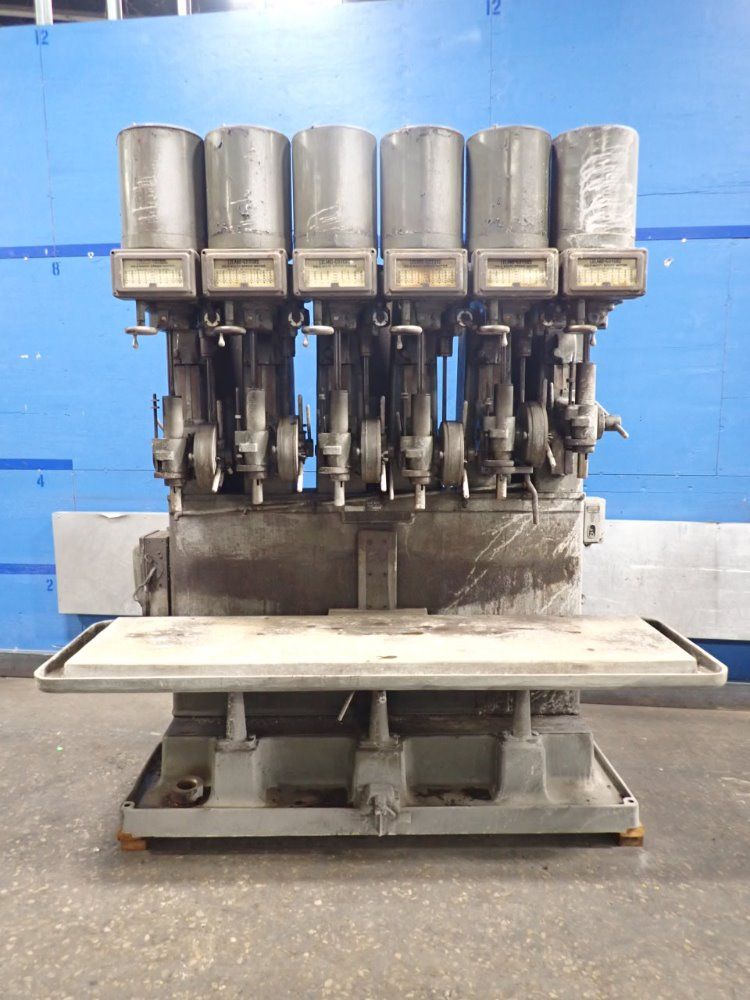 Leland-gifford 21" X 78" 6 Head Drill Press
