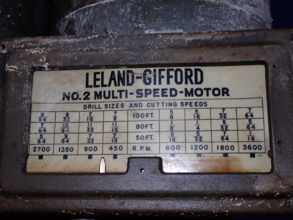 Leland-gifford 21" X 78" 6 Head Drill Press