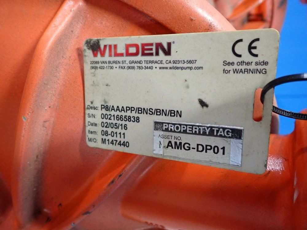 Wilden 2" / 165gpm Diaphragm Pump - P8