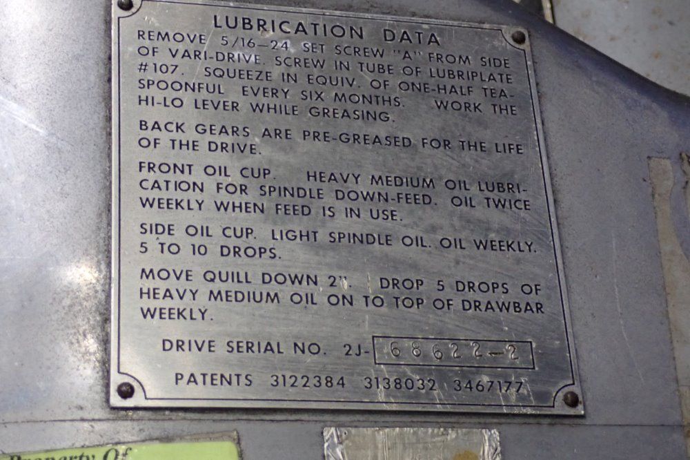 Bridgeport 42" X 9" Vertical Mill