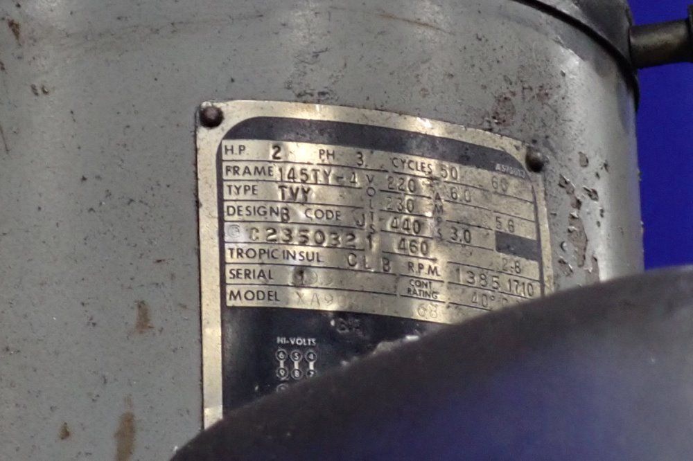 Bridgeport 42" X 9" Vertical Mill