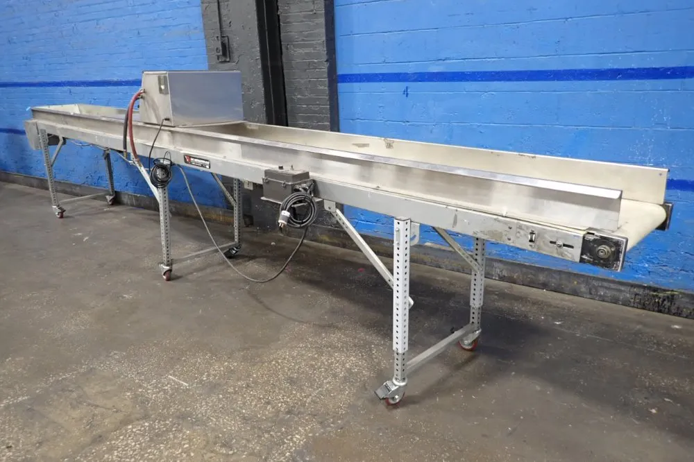 Mac Automation 219" X 17" Power Belt Conveyor