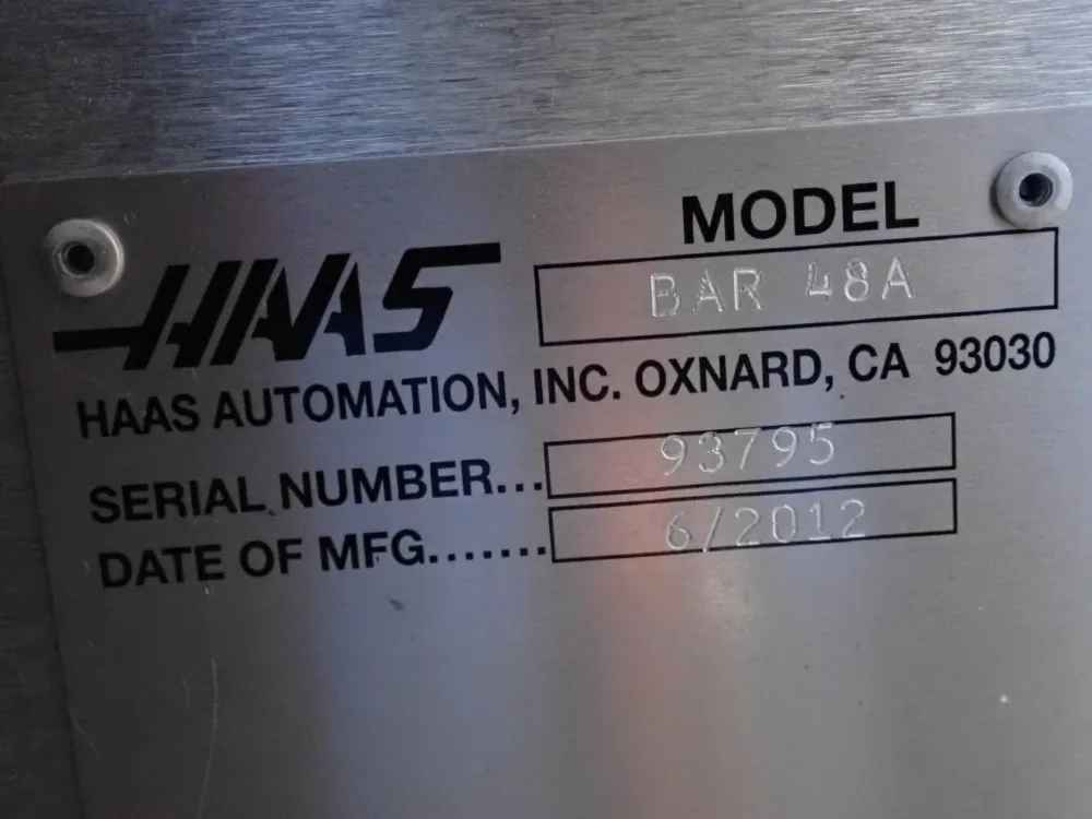 Haas 62" Servo Bar 300 Bar Feeder - Servo Bar 300