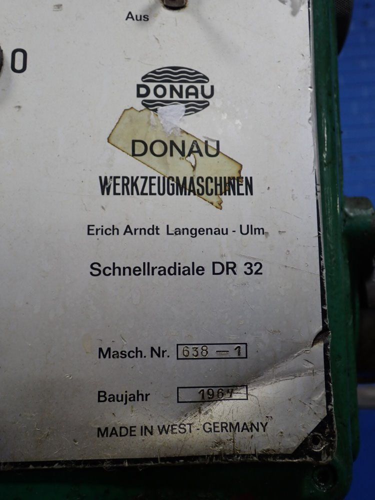 Donau Donau Dr32 Radial Arm Drill