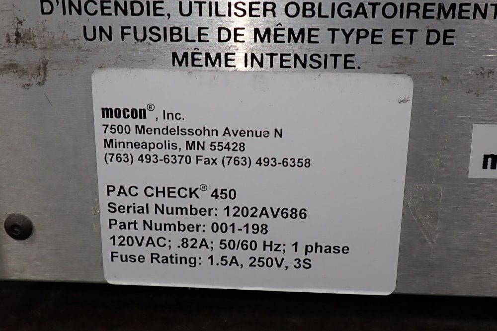 Mocon Head Space Analyzer - 450