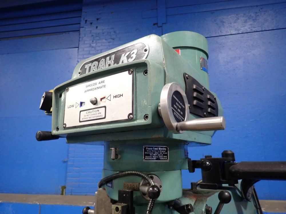 Trak 50" X 10" Trak K3e Cnc Vertical Mill - Trak K3e