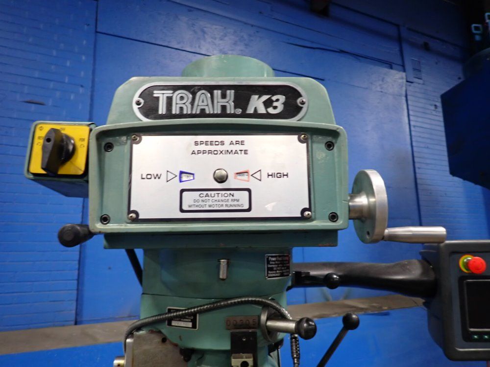 Trak 50" X 10" Trak K3e Cnc Vertical Mill - Trak K3e