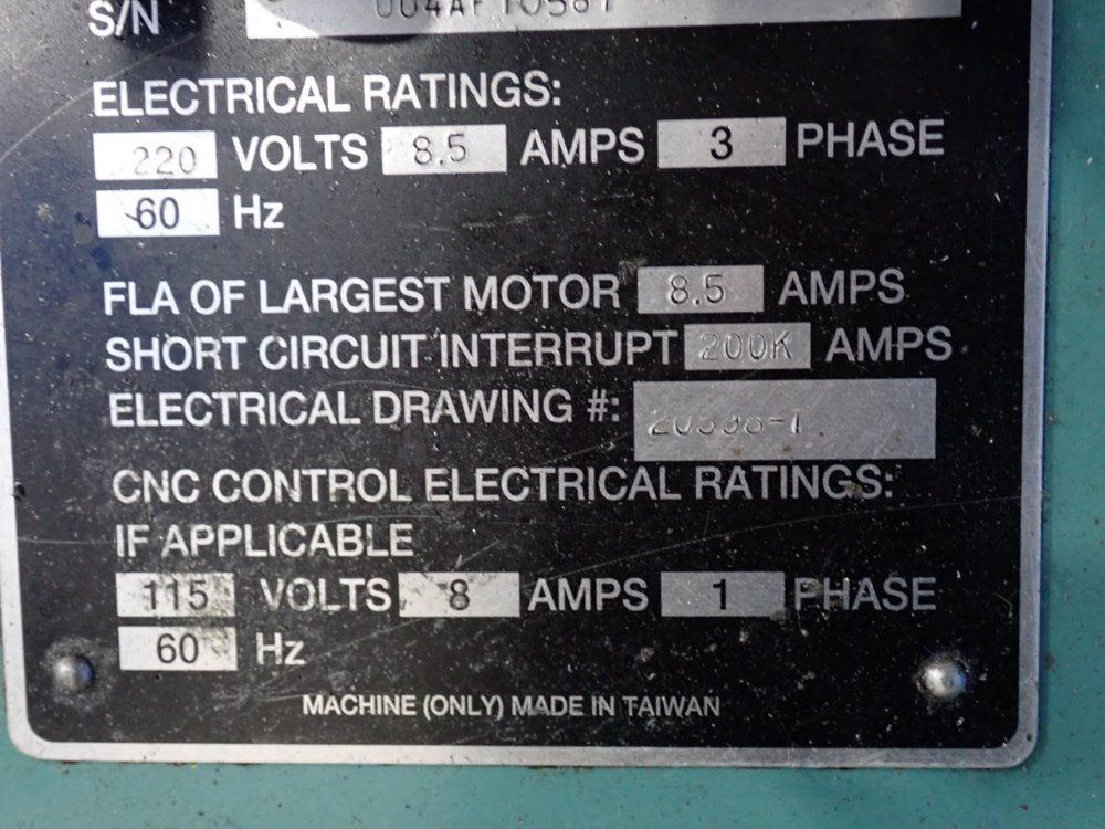 Trak 50" X 10" Trak K3e Cnc Vertical Mill - Trak K3e