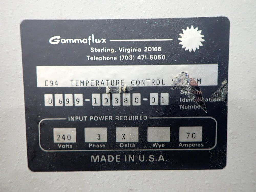 Gammaflux 70 A Temperature Control System - E94