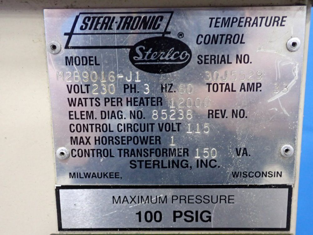 Sterlco 100 Psig Oil Heater - M2b9016-j1