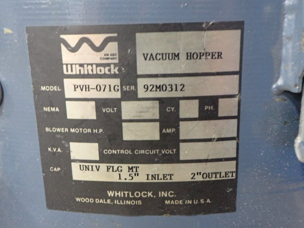 Whitlock Vacuum Hopper
