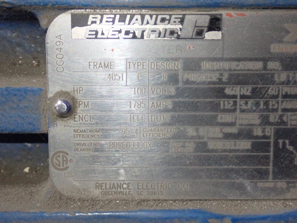 Roto Jet/reliance 100 Hp 2100a 3x2 Pump - 2100a 3x2