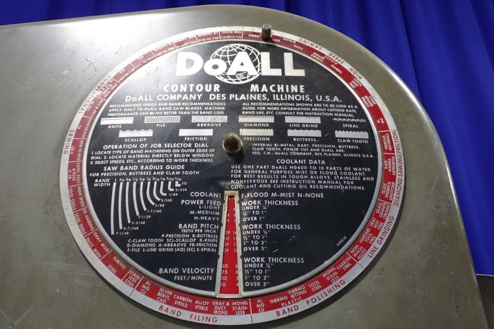 Doall 17" 1612-0 Vertical Band Saw - 1612-0