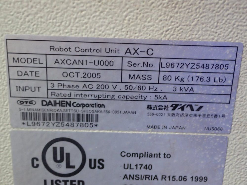 Otc Robot W/ Controller - Axcan1-v000