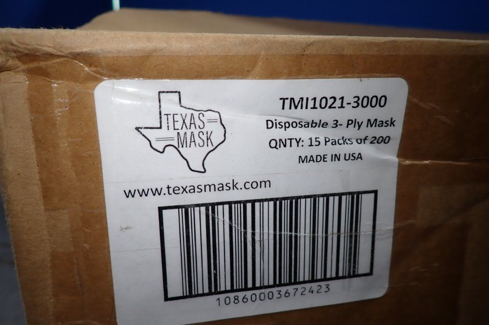 Texas Masks Disposable 3-ply Masks