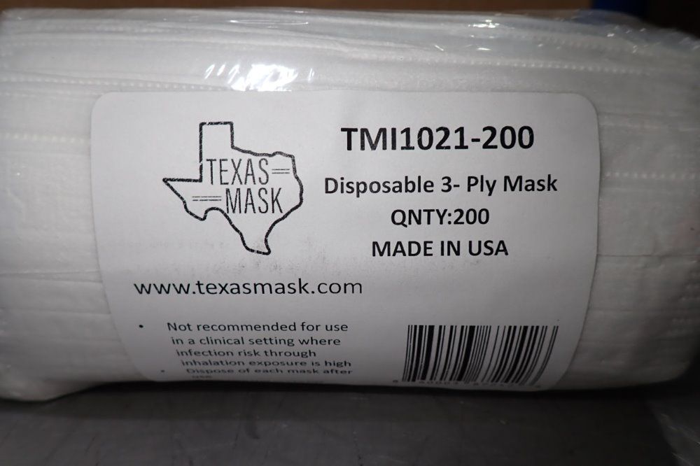 Texas Masks Disposable 3-ply Masks