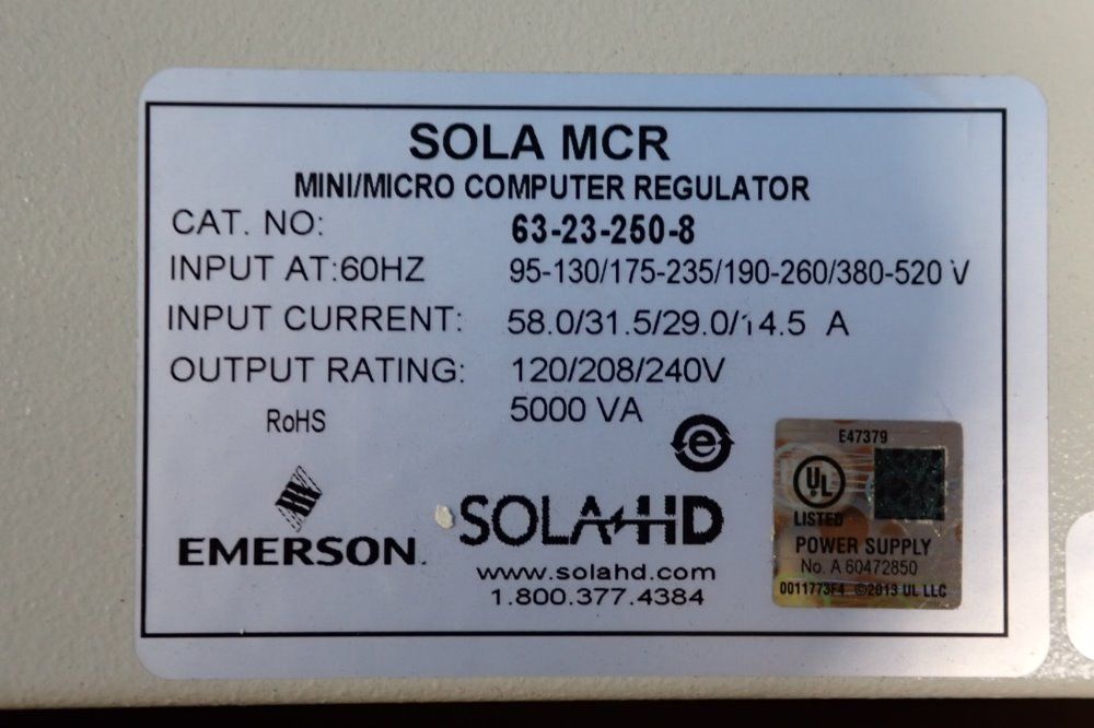 Emerson Microcomputer Regulator