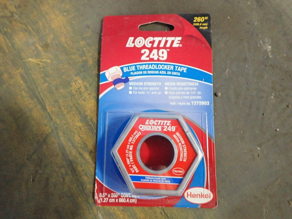 Loctite 249 260" Long Blue Threadlocker Tape - 1372603