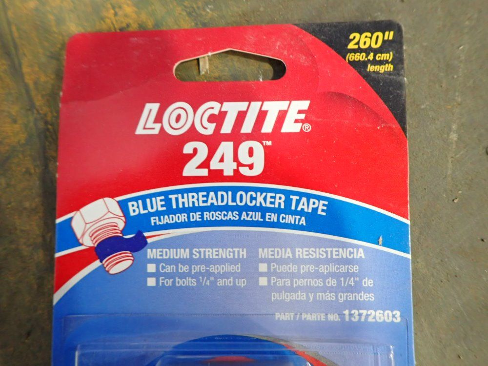 Loctite 249 260" Long Blue Threadlocker Tape - 1372603