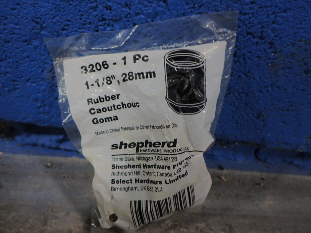 Shepherd Hardware Products 1 1/8" Round Rubber Feet