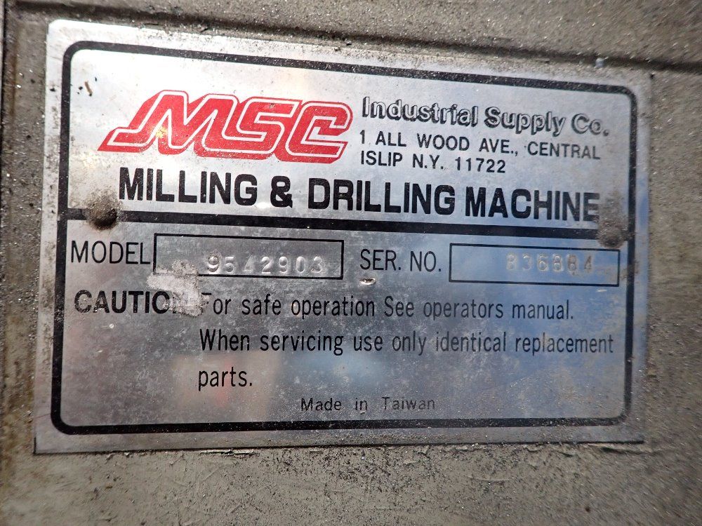 Msc 1 1/2hp/ 1.1kw/11a Milling And Drilling Machine - 9542903