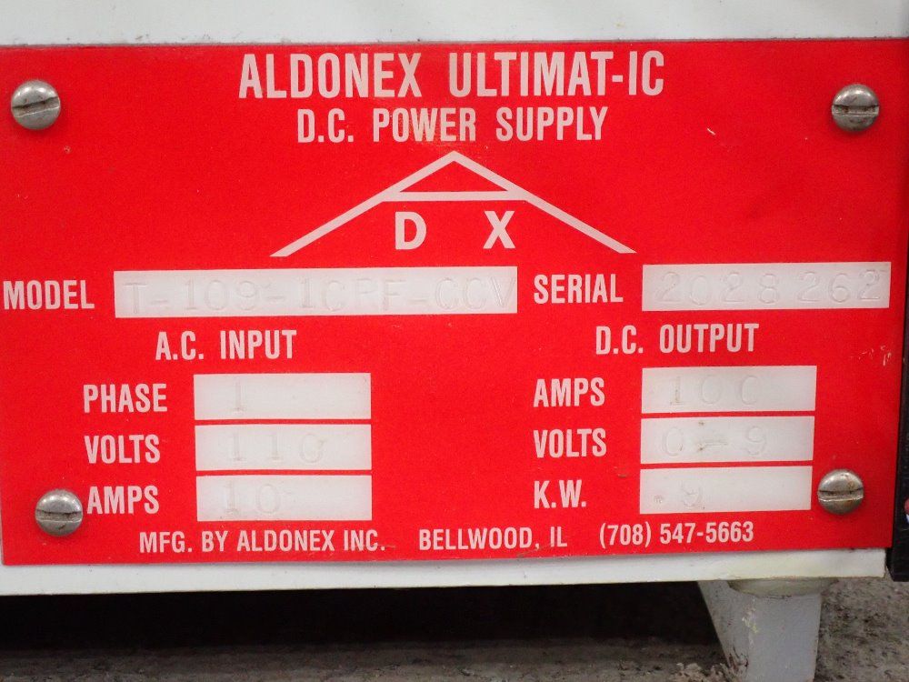 Aldonex 10a Power Supply - T-109-1crf-ccv