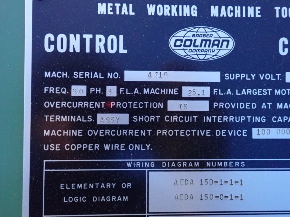 Barber Coleman 16-16 Hobber - 16-16