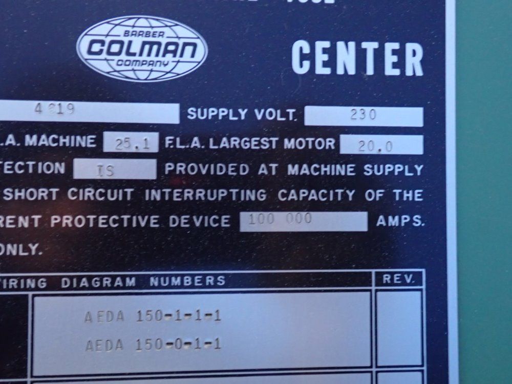 Barber Coleman 16-16 Hobber - 16-16