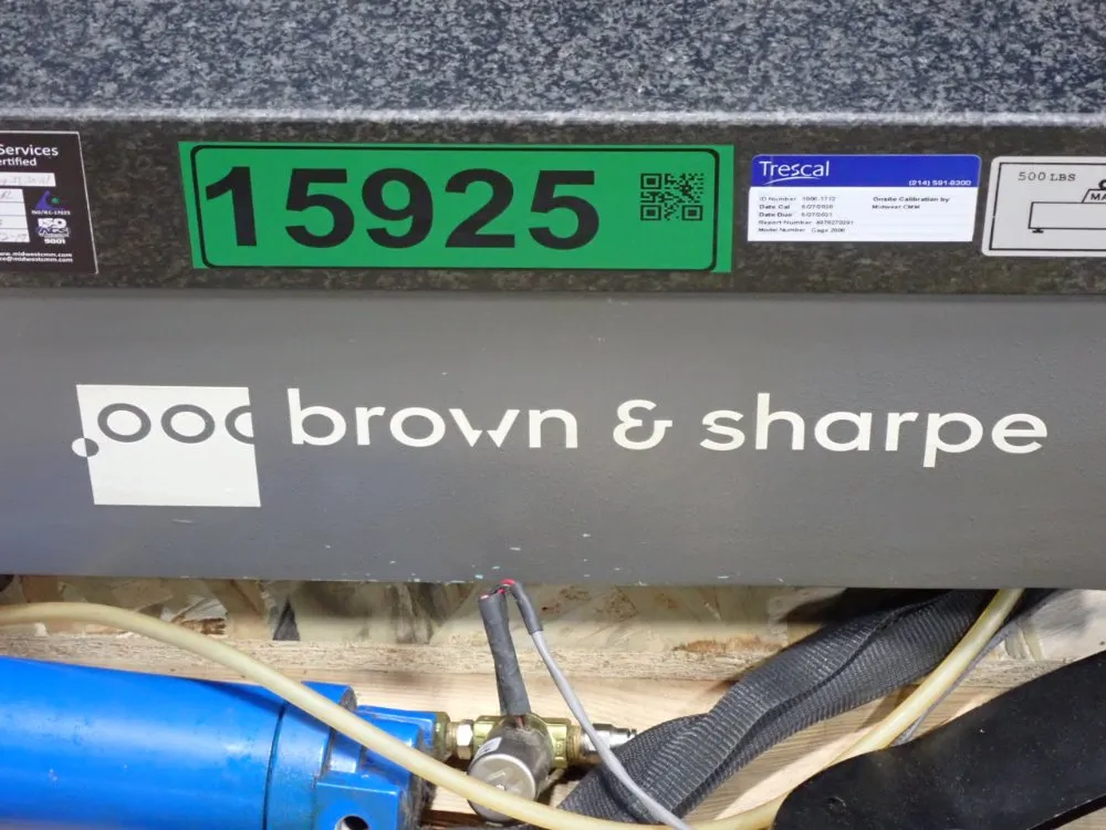 Browne & Sharpe 18" X 20" X 16" 3d Measurement Station - Gage 2000r