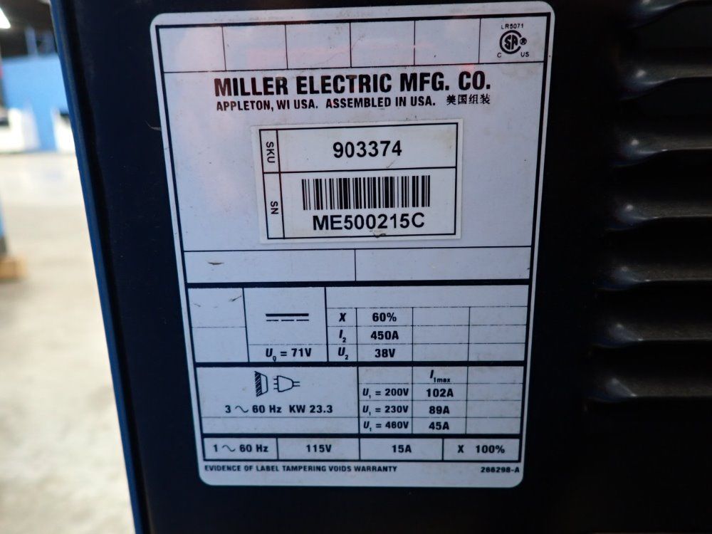 Miller 20-590amps Welder Power Source - Goldstar 452