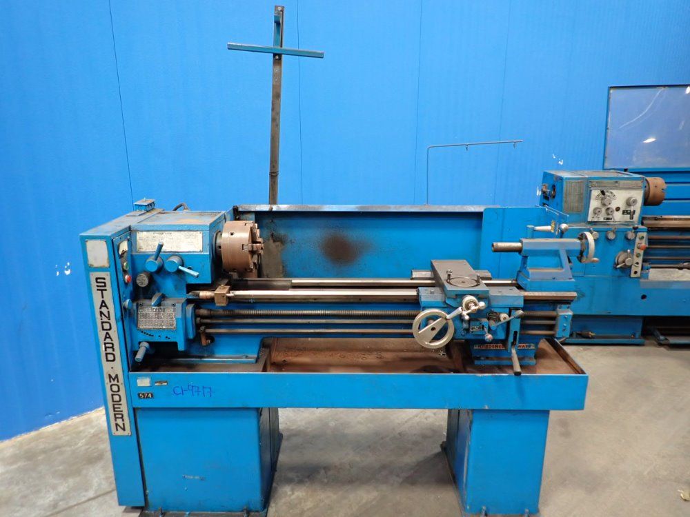 Standard Modern 14" Swing, 40" Centers, 1 1/4" Through Spindle Lathe - 1340