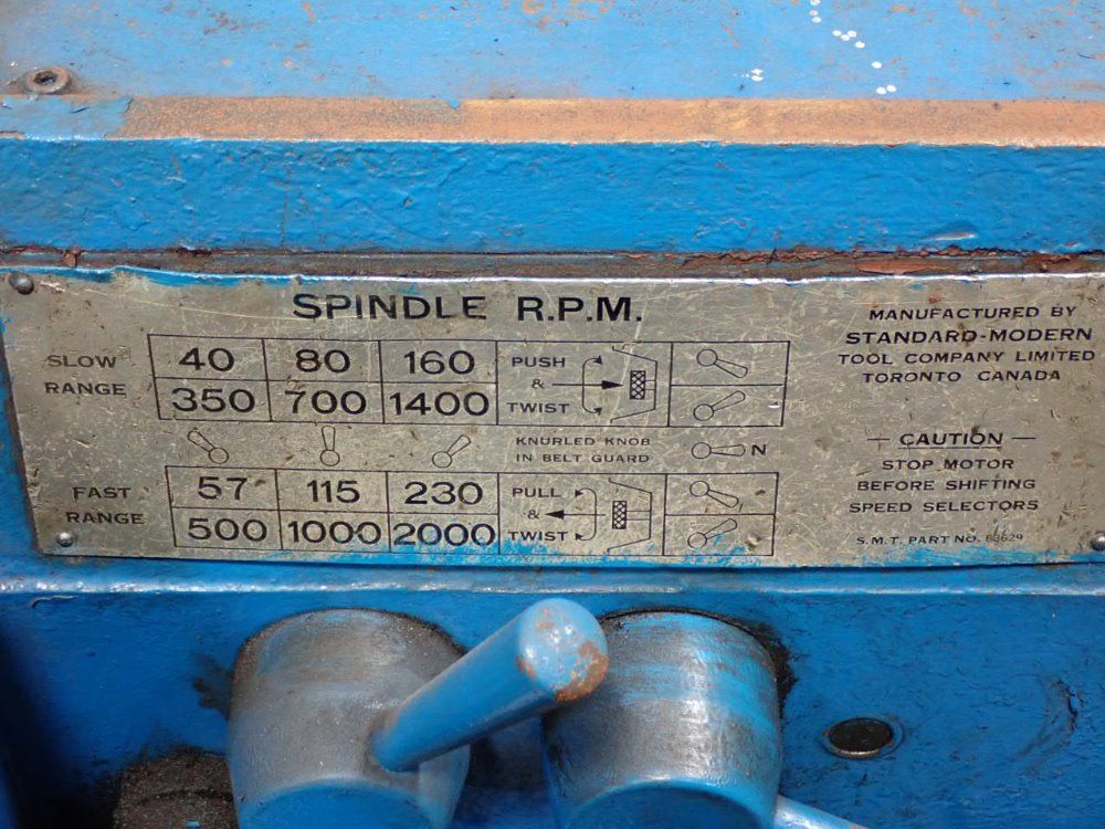 Standard Modern 14" Swing, 40" Centers, 1 1/4" Through Spindle Lathe - 1340
