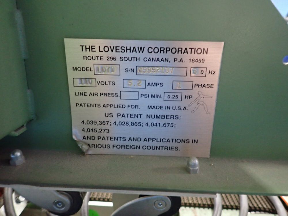 Loveshaw Corp. 2 1/2" Little David Taping Machine - L07d