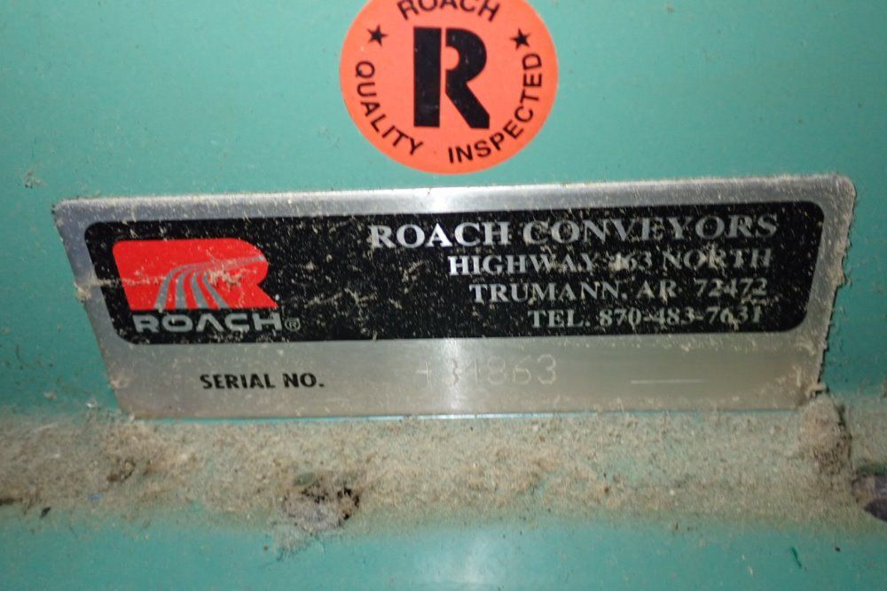 Roach Conveyors 12" X 142" Belt Belt Conveyor
