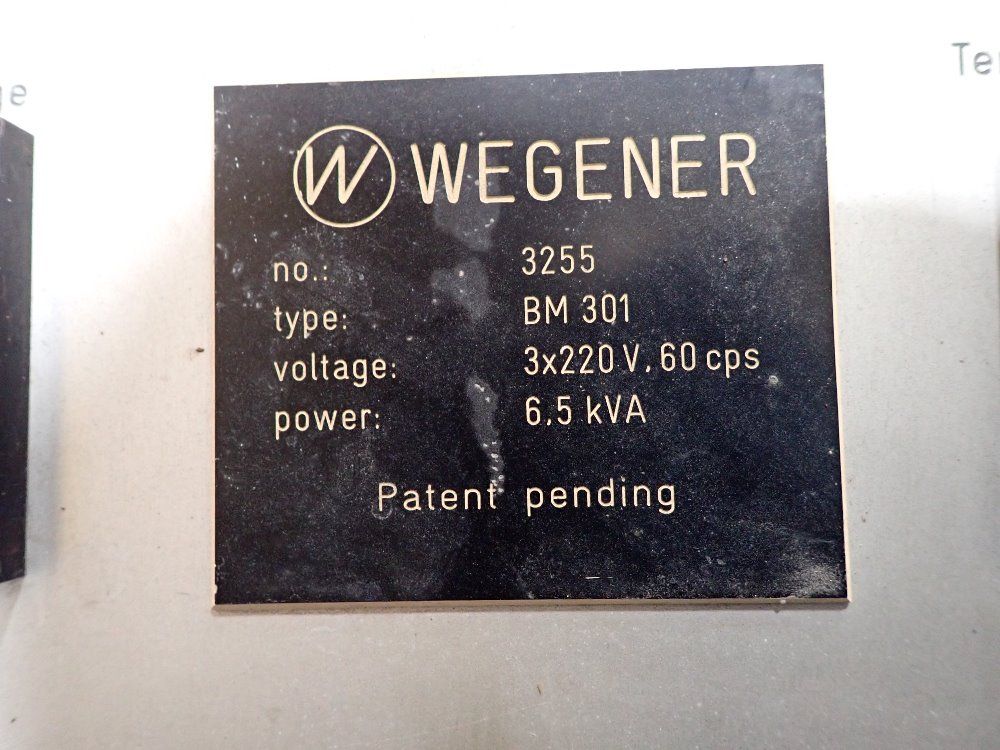 Wegener 6.5kw Plastic Bender - Bm301