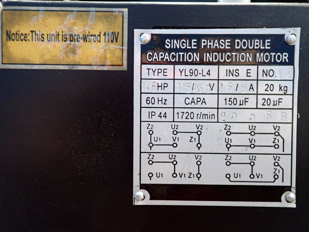 Grizzly 9 Spd, 240-2760rpm Spindle Speed, 26"x6" Plate Vertical Milling Machine - G3103