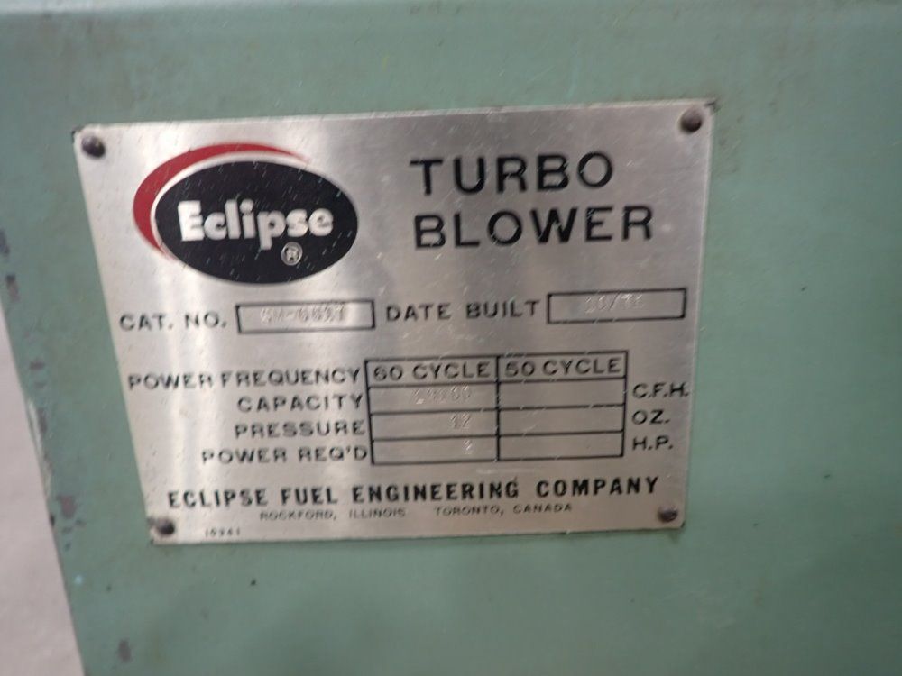 Eclipse 19,100 Cfh Turbo Blower - Sm-6617