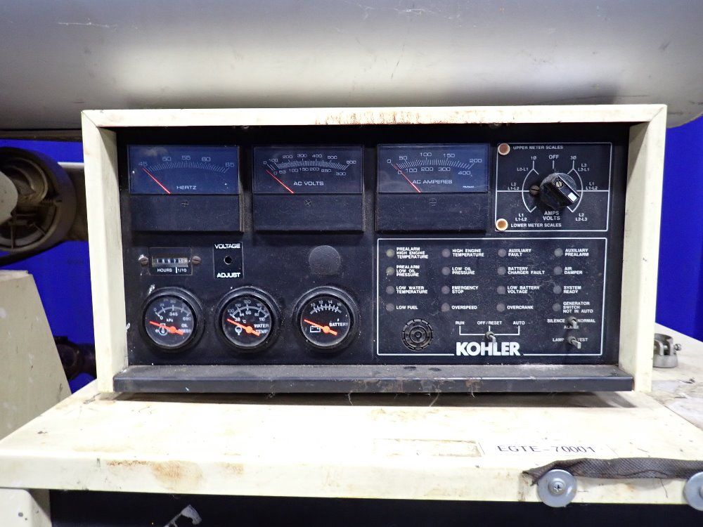 Used Kohler Generator HGR Industrial Surplus