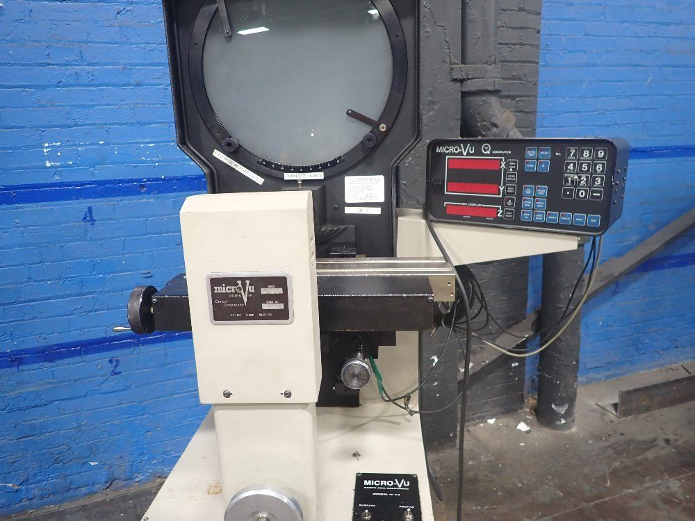 Used Microvu Optical Comparator HGR Industrial Surplus