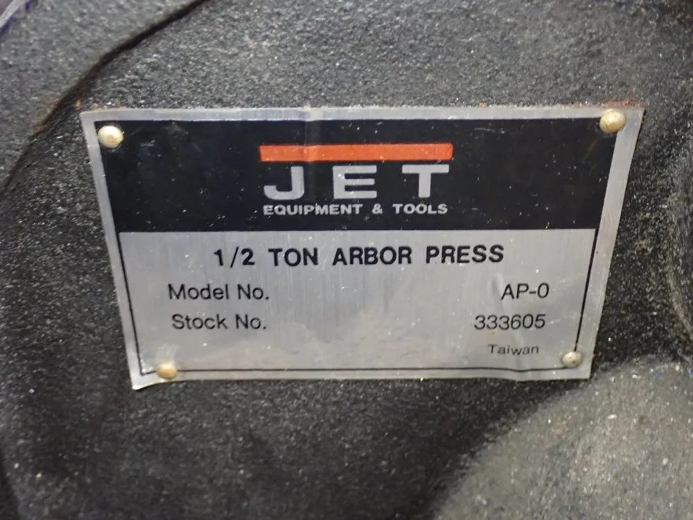 Used Jet Arbor Press HGR Industrial Surplus