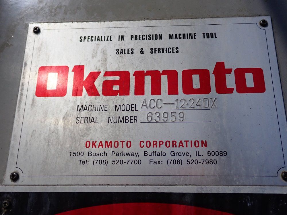 Okamoto 12" X 23 1/2" Surface Grinder - Acc-1224dx