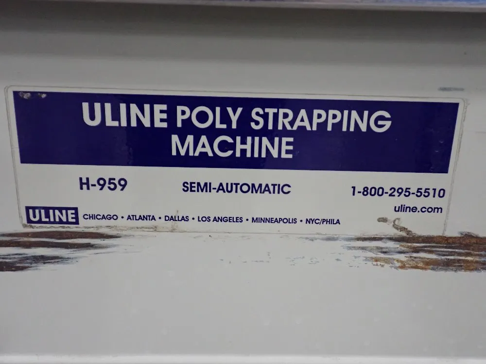 Used Uline Poly Strapping Machine HGR Industrial Surplus