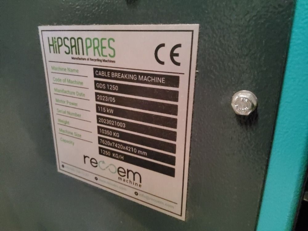 Hipsan Pres 2023 Hipsan Pres Cable Breaking Machine