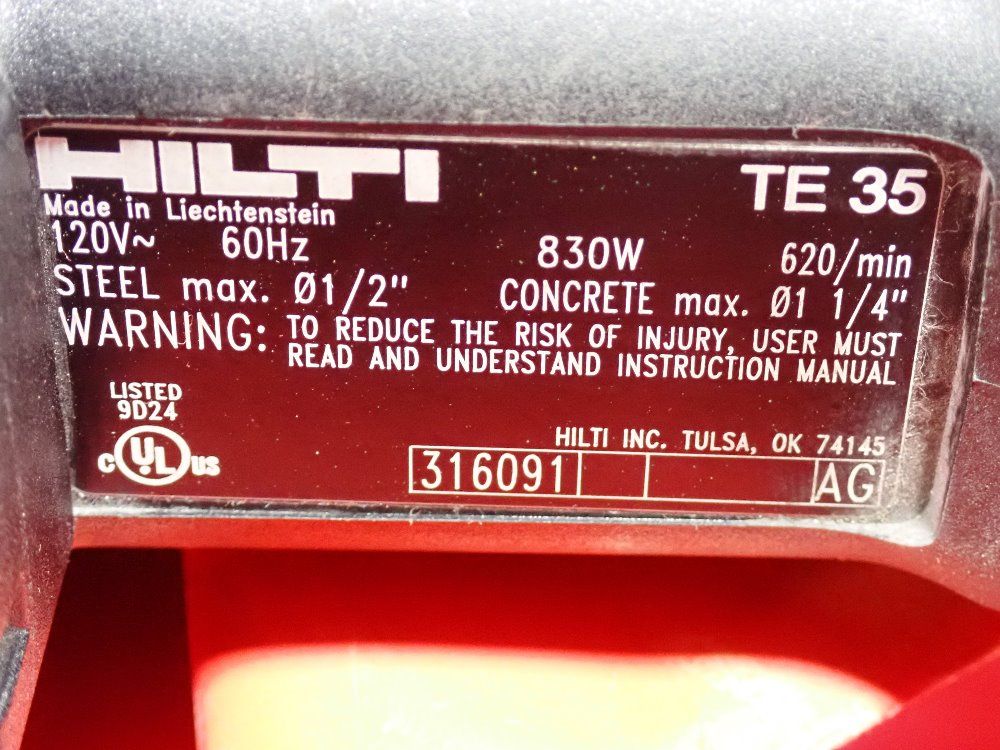 Hilti Rotary Hammer Drill - Te-35