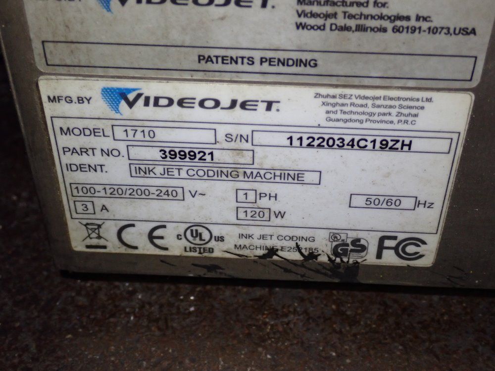 Videojet Inkjet Printer - 1710