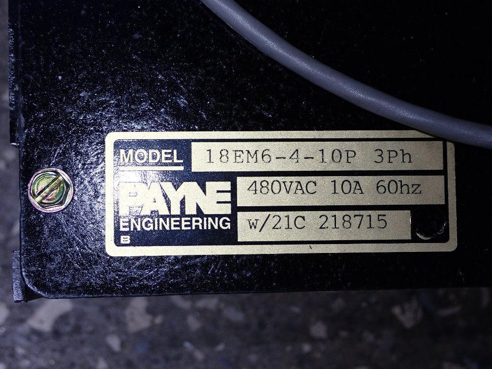 Used Payne Power Control HGR Industrial Surplus