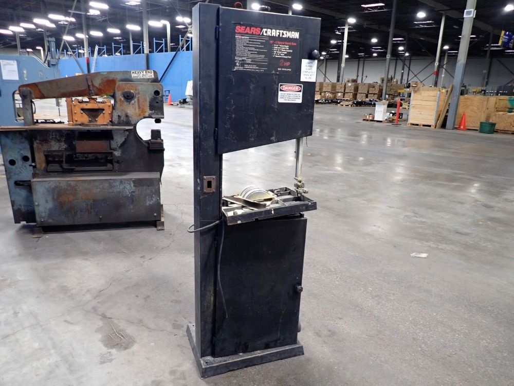 Sears/craftsman 17-1/2" Throat Vertical Band Saw - 351.243961