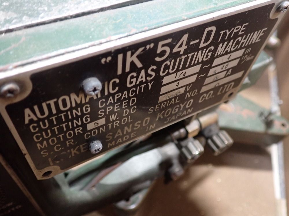 Koike 1/4" - 4" Ik 54-d Automatic Gas Cutting Machine - Ik 54-d