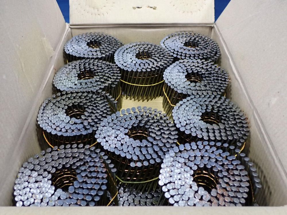 Used Interchange Brands Llc Flat Coil, Screw Shank Nails HGR